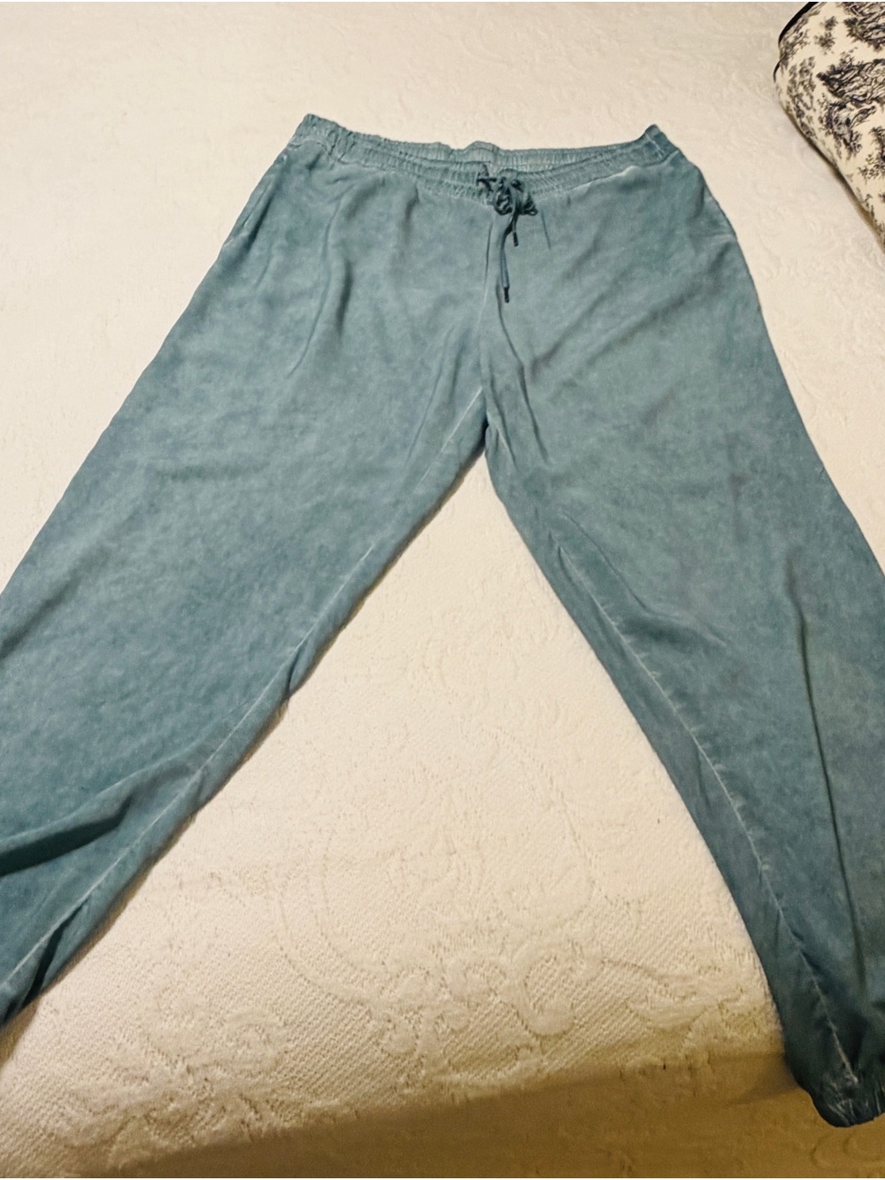 Cupio Washed Teal Drawstring Joggers